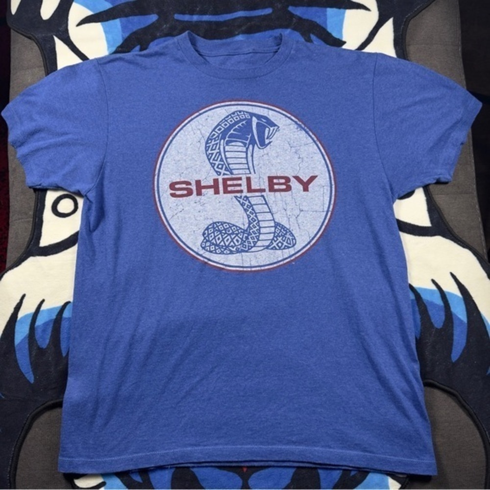 Ford Shelby Cobra Mustang Emblem T-Shirt Size L